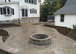 Unilock Patio and Fire Pit
